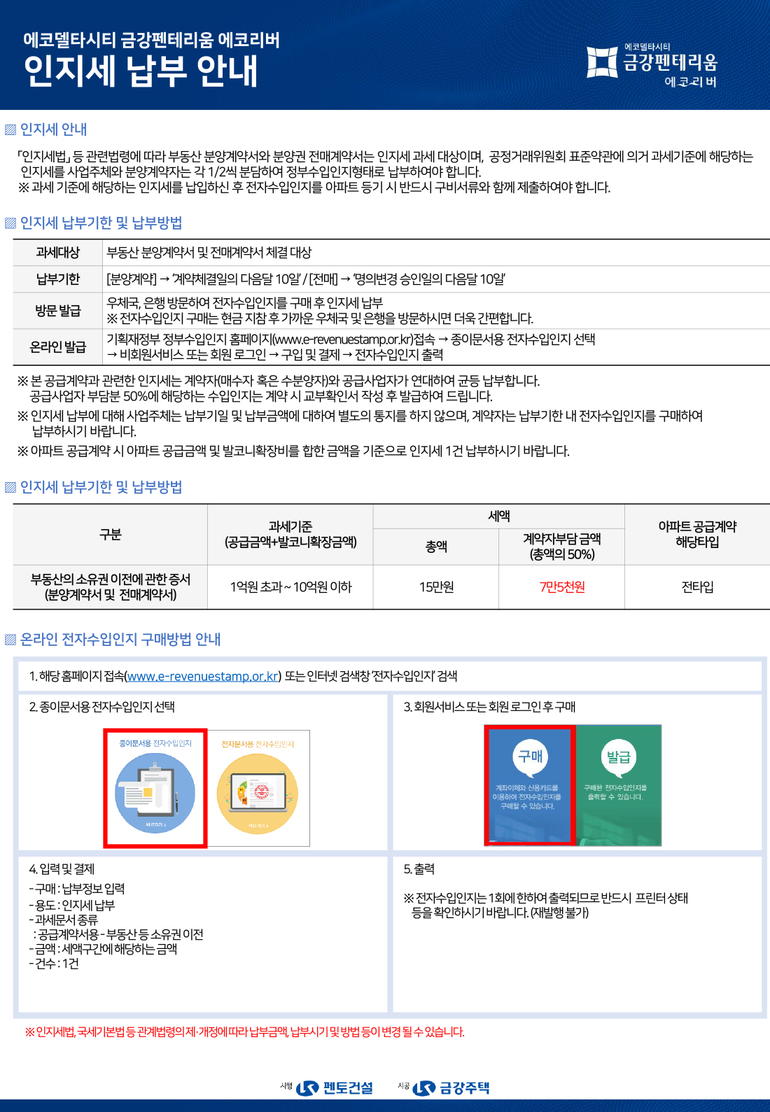 인지세 납부안내